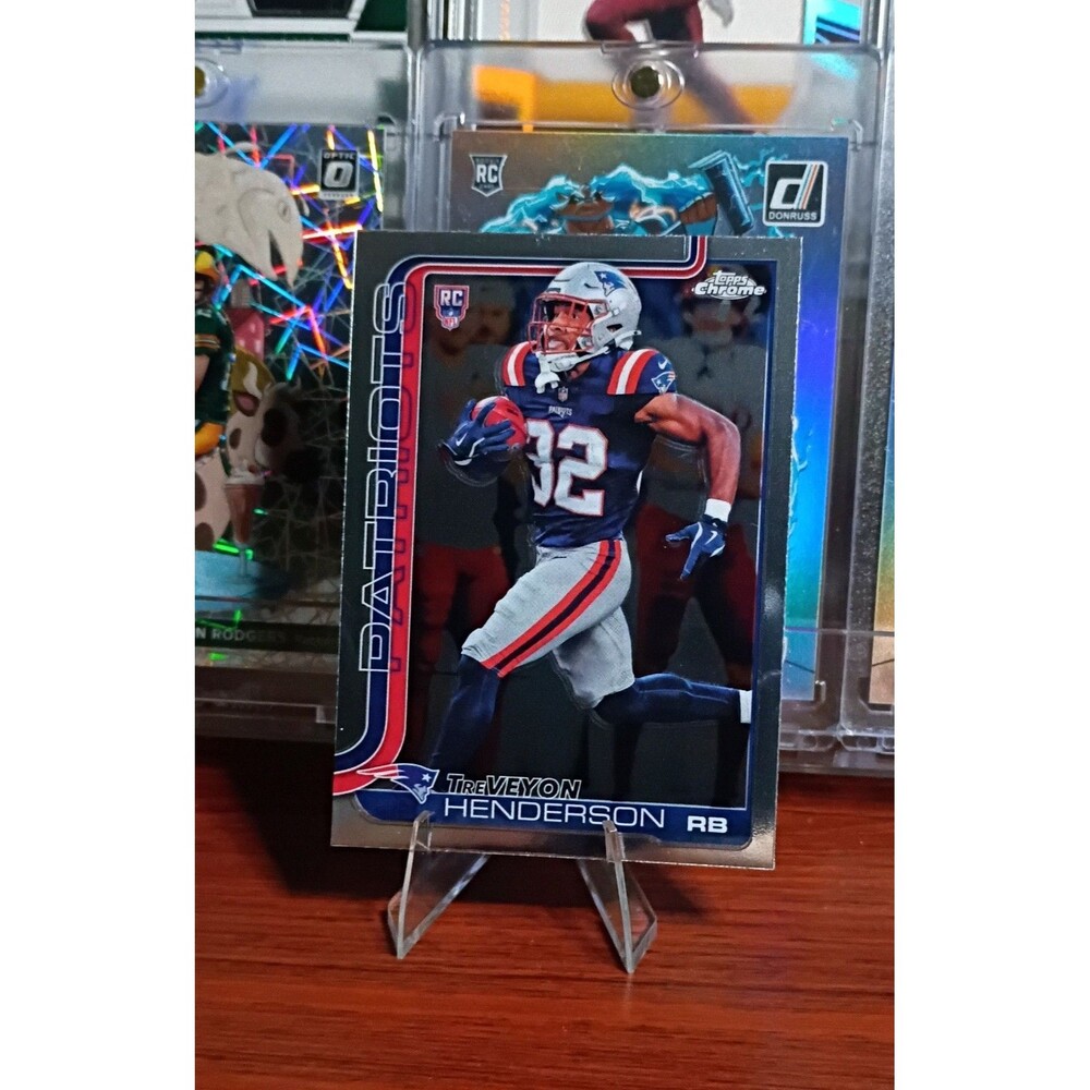 2025 Topps Chrome - Rookies TreVeyon Henderson #328 (RC)